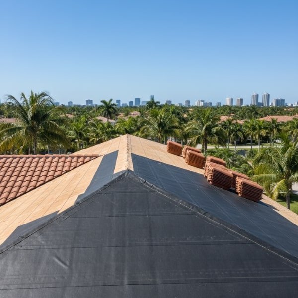 Clean Roof Deck with New Self-Adhered Underlayment
