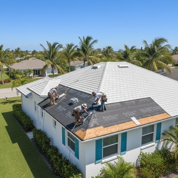 Installation in Progress - Shingle Laying