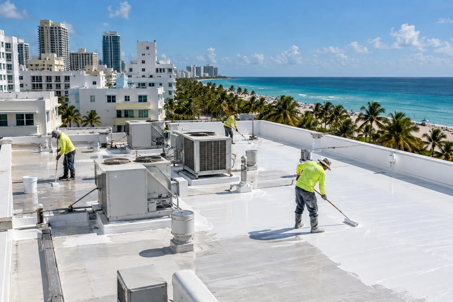 Miami Beach Hotel Roof Waterproofing