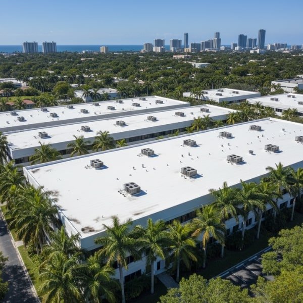 Miami Commercial Flat Roof TPO Installation Securing a 20-Year Cool Roof System