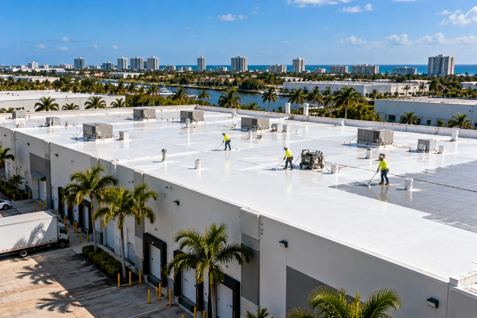 Pompano Beach Factory Roof Restoration: 110K Sq. Ft. Cool Roof Case Study