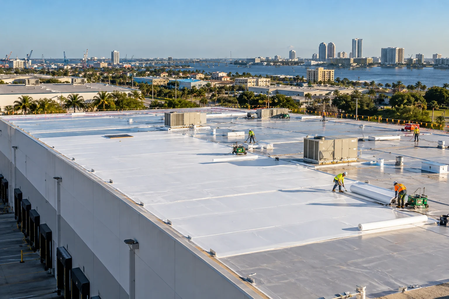 Tampa Industrial Roof Replacement: 150,000 Sq. Ft. Zero-Downtime TPO Case Study