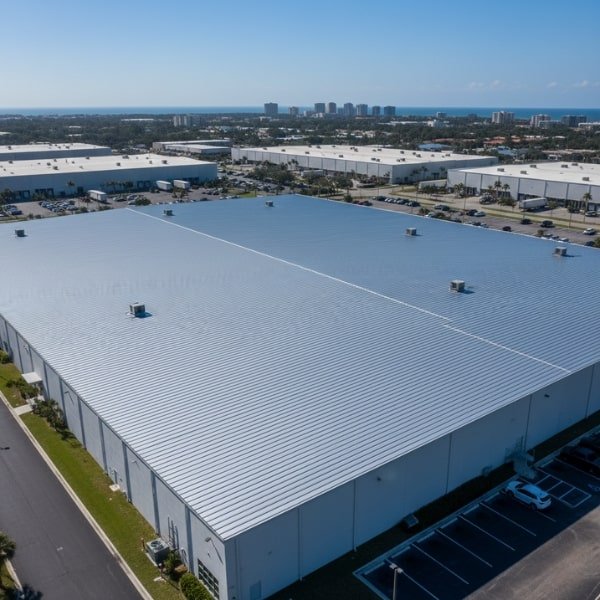 West Palm Beach Warehouse Metal Roof Replacement Structural & Hurricane-Rated