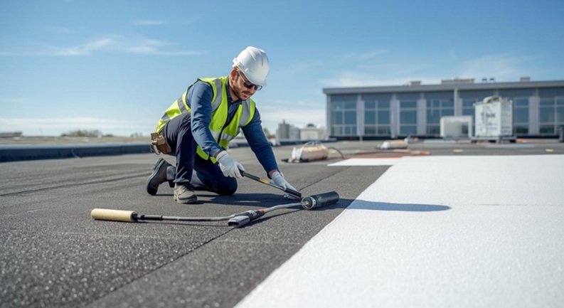 How is a Flat Roof Repaired?