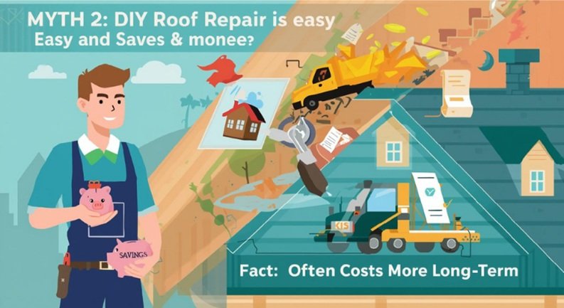 Myth 2: DIY Roof Repair is Easy and Saves Money