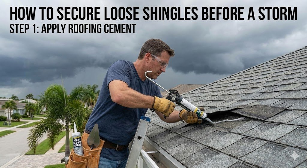 How to Secure Loose Shingles Before a Storm