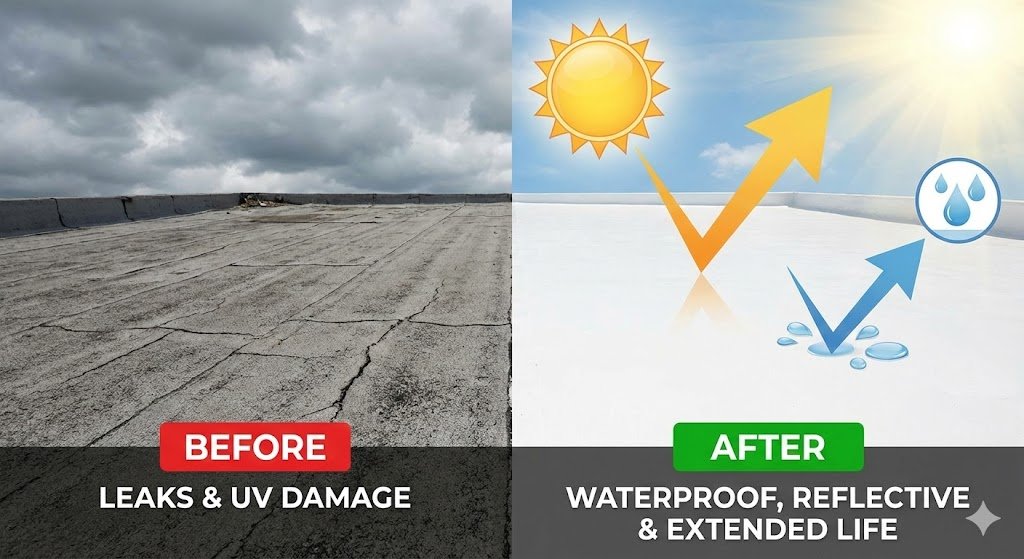 The Benefits of a Silicone Roof Coating Restoration