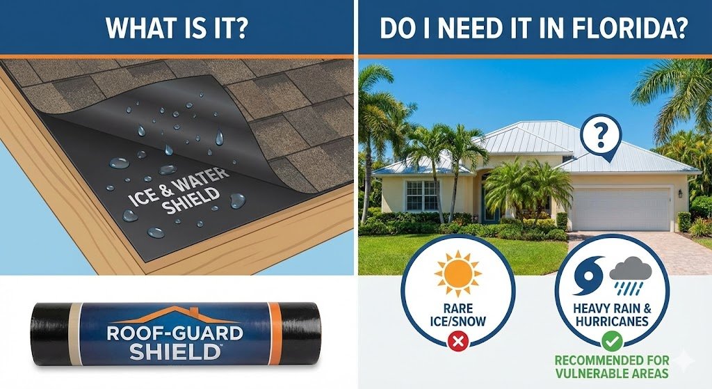 What Is an Ice and Water Shield and Do I Need It in Florida