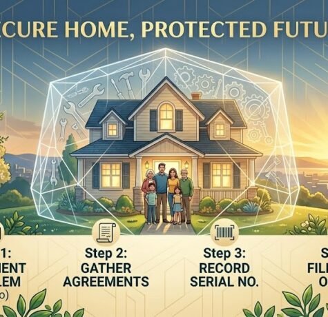 A symbolic illustration representing security and peace of mind in home improvement, achieved through robust workmanship and manufacturer warranties.