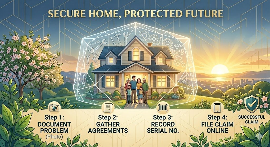 A symbolic illustration representing security and peace of mind in home improvement, achieved through robust workmanship and manufacturer warranties.