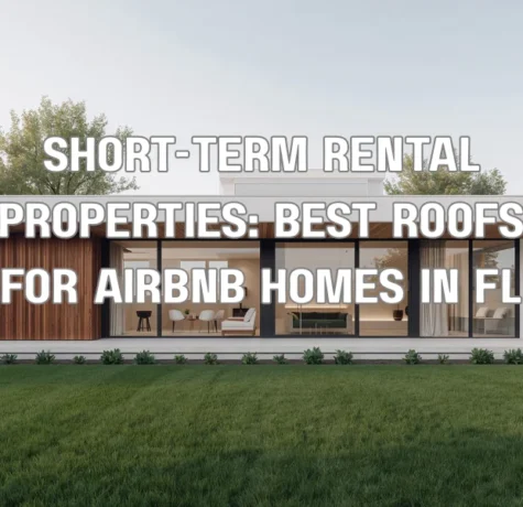 Florida Airbnb vacation rental home exterior with durable roof suitable for humid coastal climate