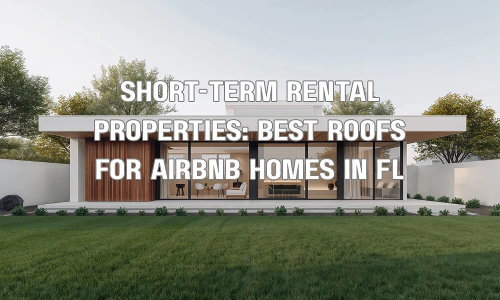 Florida Airbnb vacation rental home exterior with durable roof suitable for humid coastal climate