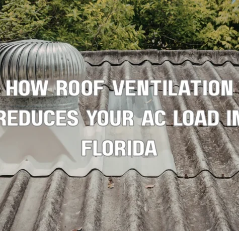 A cutaway infographic illustrating a residential attic with balanced airflow, showing ridge vents, soffit vents, and insulation working together to prevent moisture buildup and heat transfer.