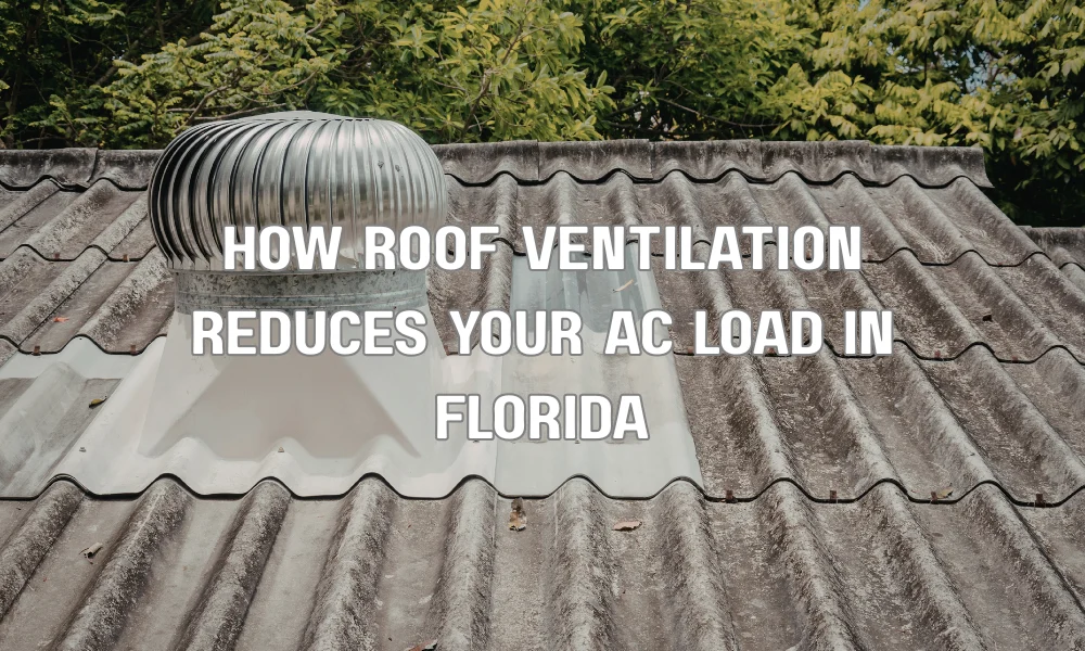 A cutaway infographic illustrating a residential attic with balanced airflow, showing ridge vents, soffit vents, and insulation working together to prevent moisture buildup and heat transfer.