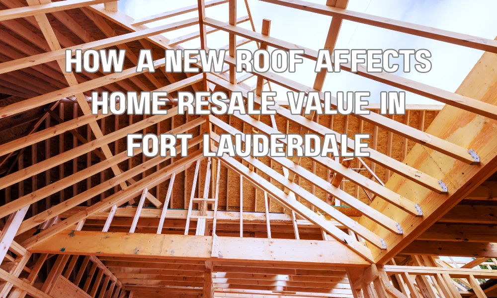 Modern home in Fort Lauderdale with a newly installed roof improving curb appeal and resale value