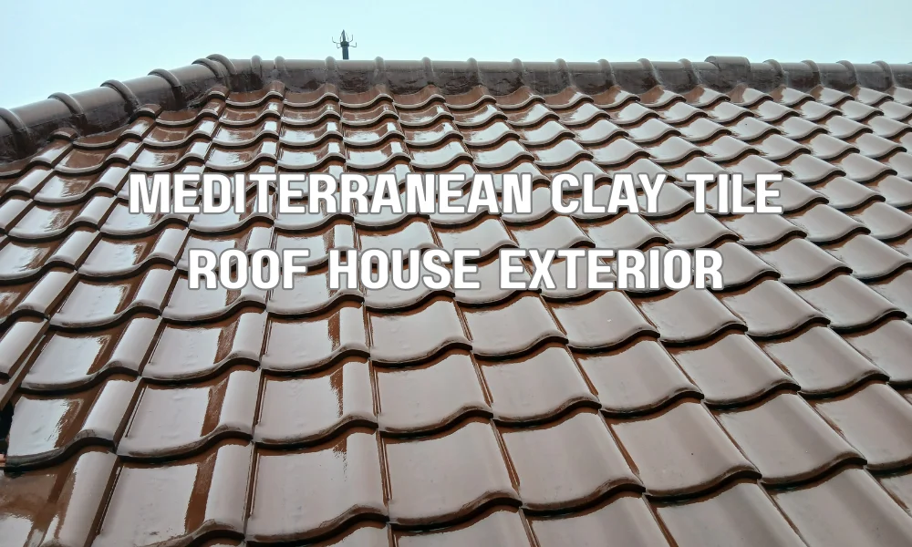 Mediterranean-style home with durable clay tile roofing designed to withstand high winds and coastal weather
