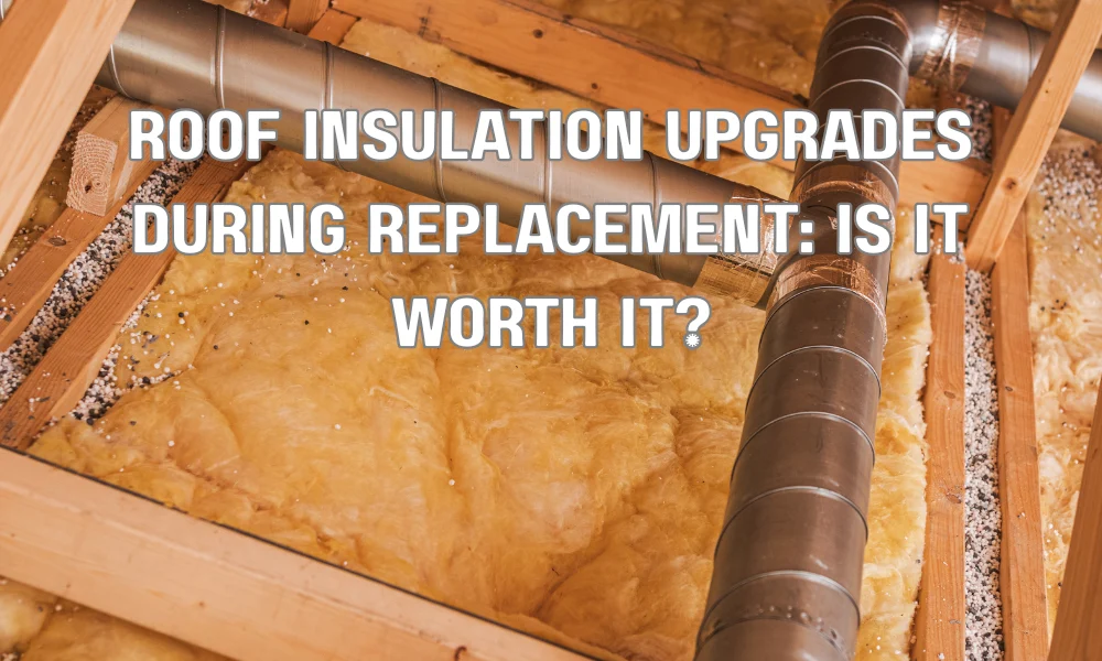 roof insulation installation attic workers adding insulation under roof fiberglass insulation home