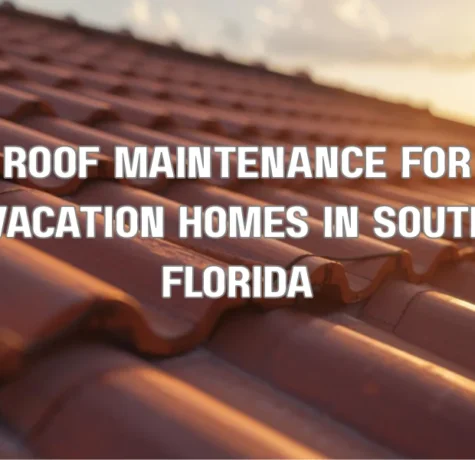 Modern South Florida vacation home with a pristine, well-maintained tile roof and tropical landscaping, demonstrating high property value and storm resilience.