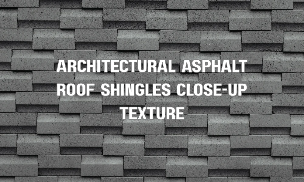 Close-up of architectural asphalt roof shingles showing layered design and granules for durability and UV resistance in harsh climates like Florida.
