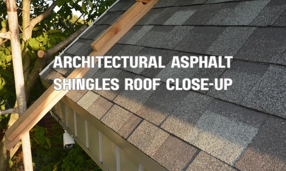 Architectural asphalt shingles designed for high wind and hurricane resistance on residential roof