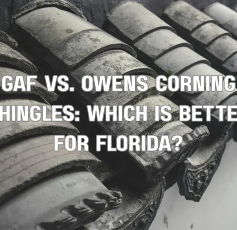 GAF vs Owens Corning asphalt shingles on residential roof for Florida homes