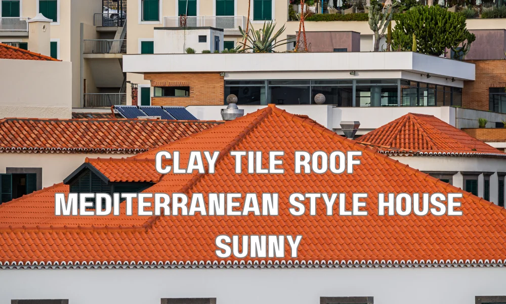 Clay tile roof on a Mediterranean-style home designed for hot and humid climates like South Florida