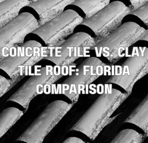 Concrete tile roof vs clay tile roof comparison on Florida-style homes
