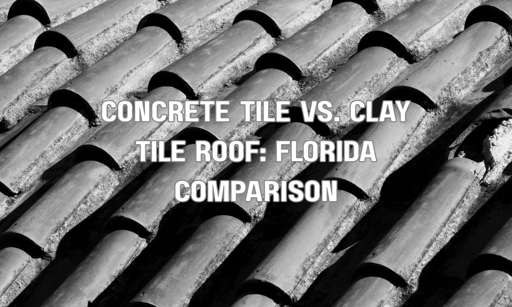 Concrete tile roof vs clay tile roof comparison on Florida-style homes