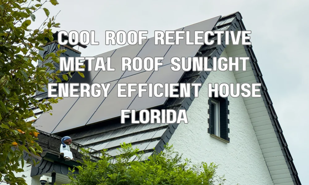 Reflective cool roof on a Florida home reducing heat absorption and improving energy efficiency