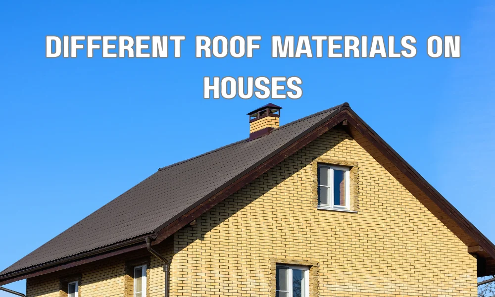 Comparison of asphalt shingle, metal, and tile roofing materials used on residential homes