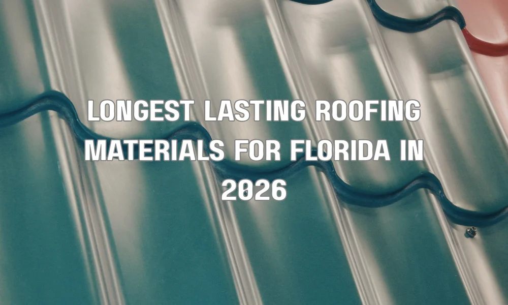 Durable metal roofing installed on a modern Florida home designed to withstand heat, humidity, and hurricanes