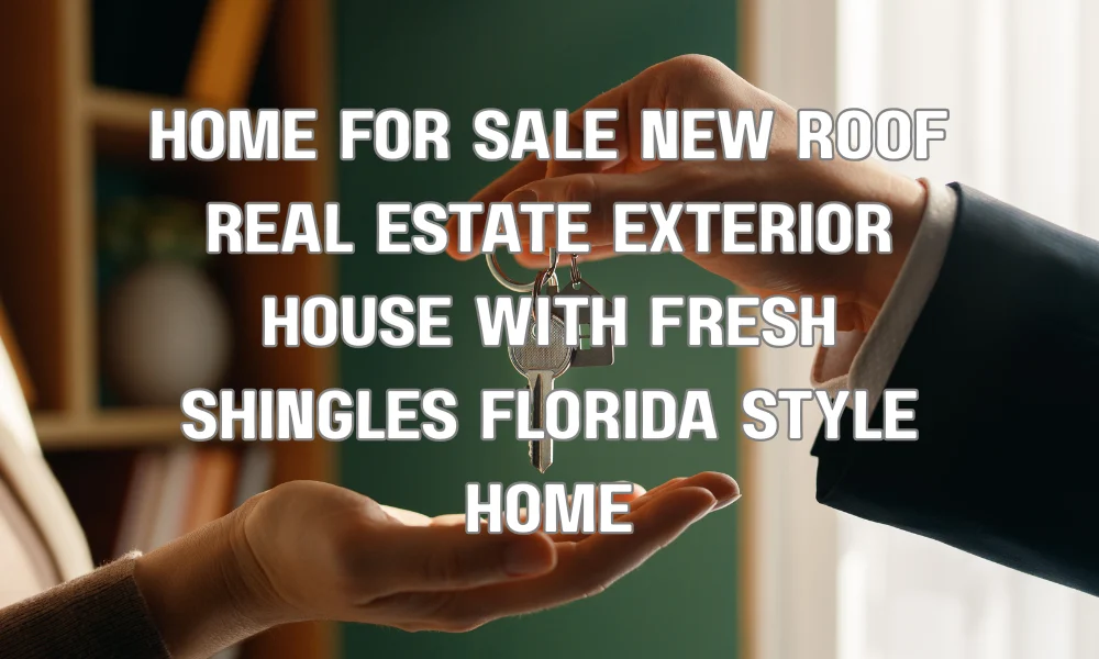Florida home with a newly replaced roof prepared for sale in the real estate market