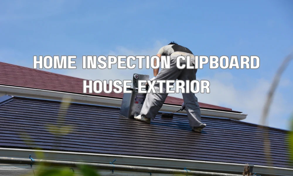 Inspector reviewing paperwork during a home inspection for the My Safe Florida Home grant application process
