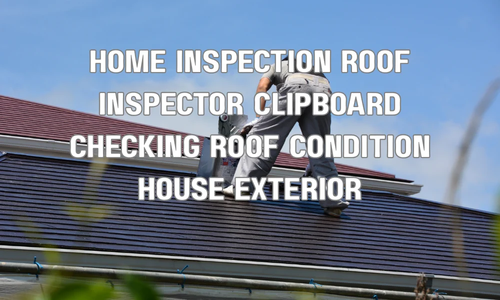 Home inspector assessing roof condition during pre-sale inspection for a residential property