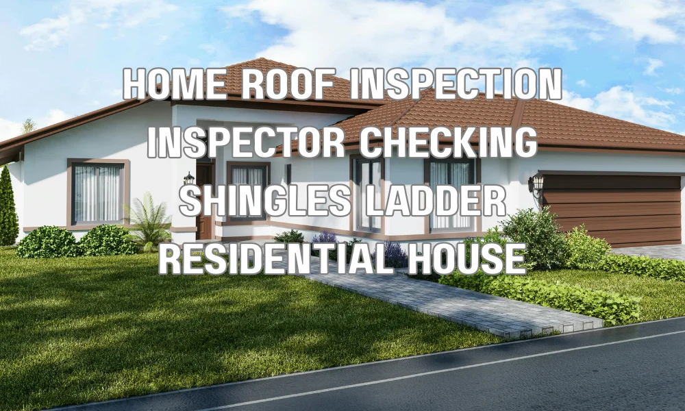 Home inspector checking roof shingles on a residential property in South Florida before purchase