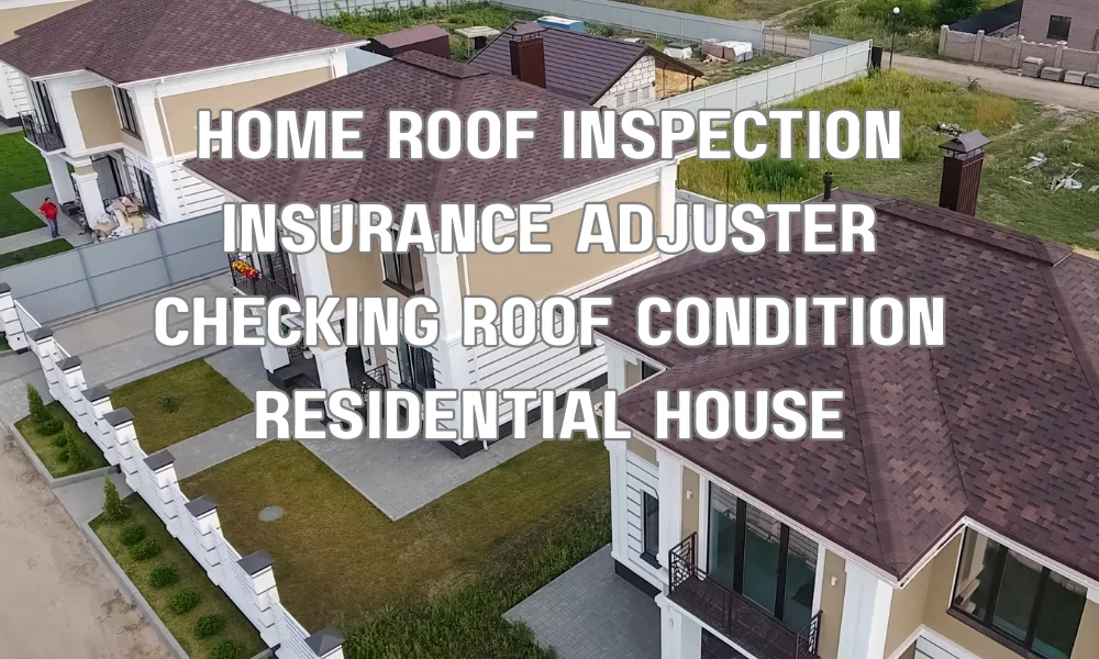 Insurance inspector assessing residential roof condition for home insurance in Florida
