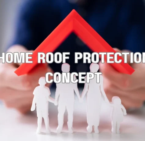 Roofing contractor inspecting a roof to assess insurance coverage and liability protection