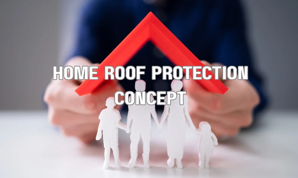 Roofing contractor inspecting a roof to assess insurance coverage and liability protection