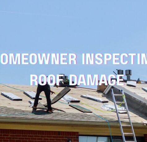 Homeowner in South Florida discussing roof concerns with a contractor during inspection