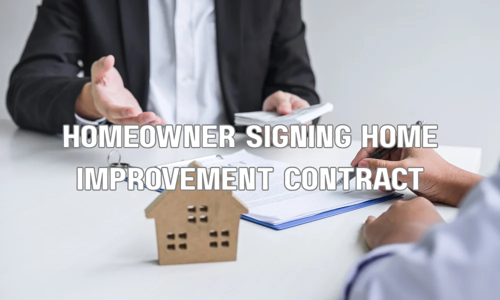 Homeowner reviewing roofing contractor license and contract documents before project approval