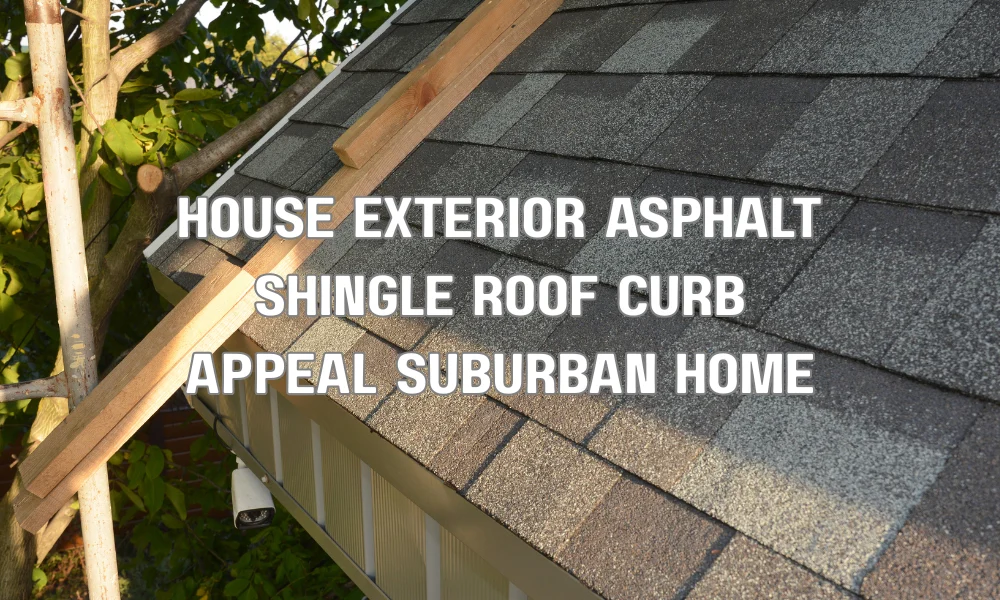 asphalt shingle roof color complementing home exterior siding and trim improving curb appeal