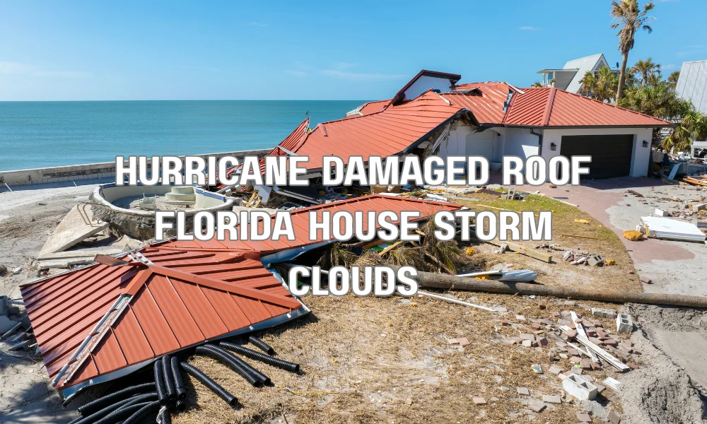 Florida home roof exposed to hurricane winds, heavy rain and intense sun illustrating climate impact on roof durability