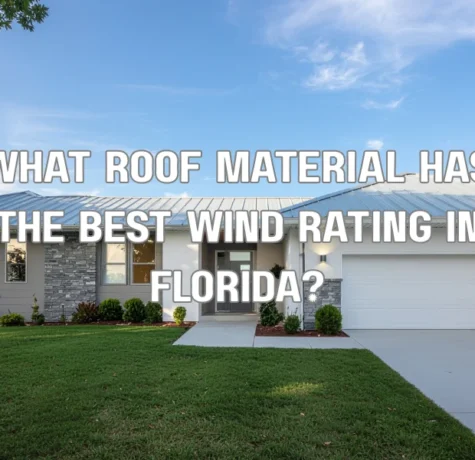 Wind resistant metal roof on a Florida home designed to withstand hurricane-force winds