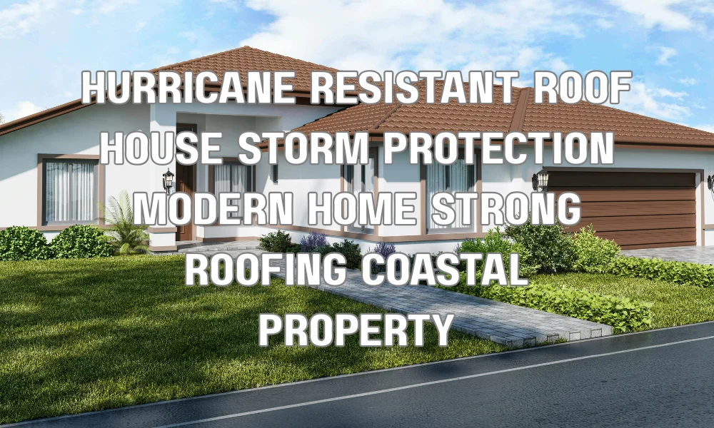 Hurricane-resistant roof protecting a modern coastal home from storm damage in Fort Lauderdale