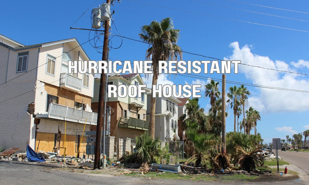 Hurricane-resistant roofing system on a modern Florida home designed for high wind and storm protection
