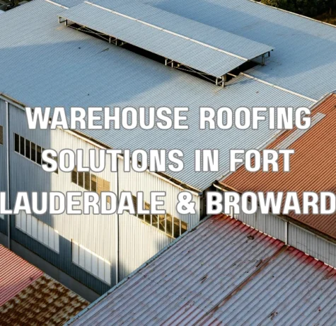 Industrial warehouse roofing system in Fort Lauderdale Broward County