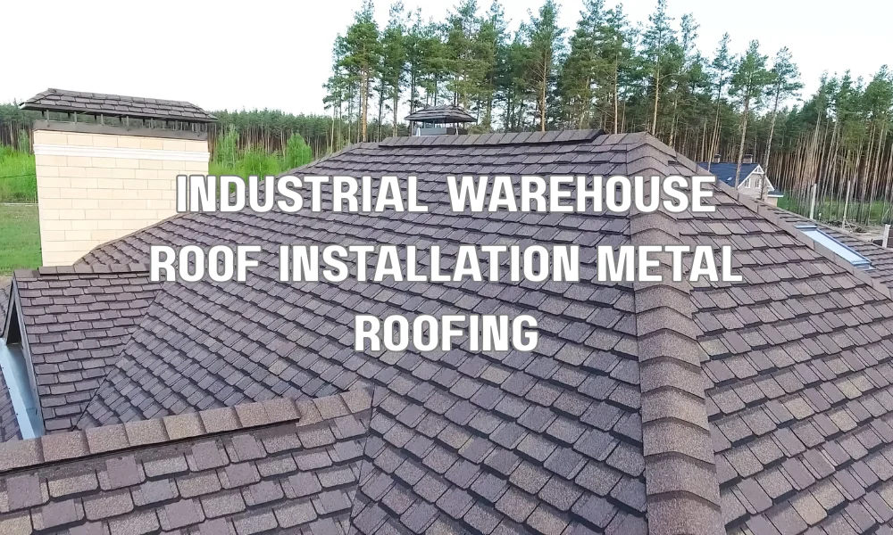 Industrial warehouse metal roof installation designed to meet Florida HVHZ hurricane wind uplift and impact resistance requirements