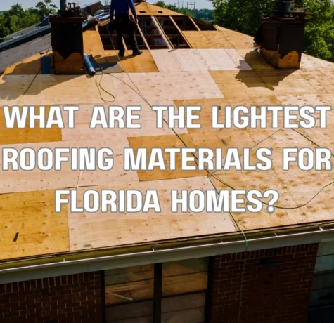 Lightweight roofing materials such as metal roofing installed on a Florida home