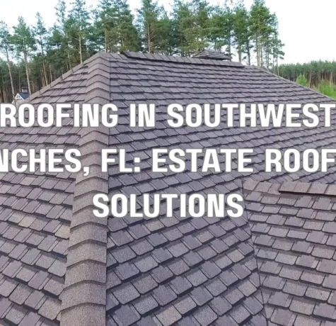 Luxury estate home with tile roof in Southwest Ranches Florida