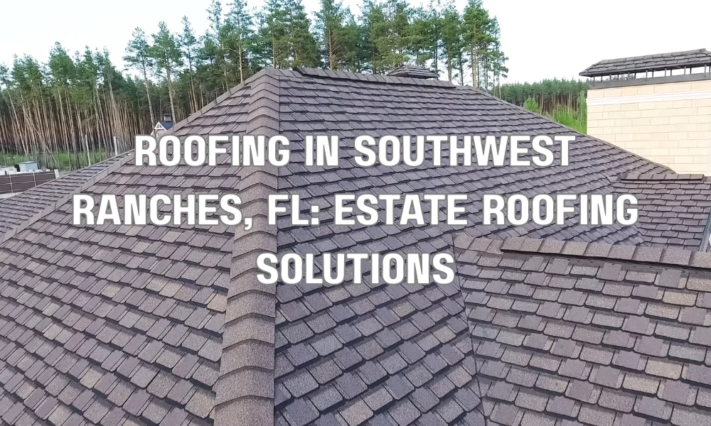 Luxury estate home with tile roof in Southwest Ranches Florida